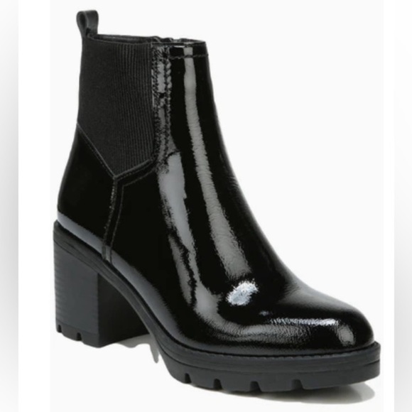 Naturalizer Shoes - NATURALIZER $179 Verney 2 Patent Leather Block Heel Ankle Boots Size 12 Med NWT